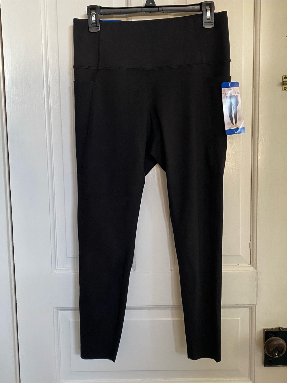 Danskin high-rise brushed Large legging inseam 25 inch black salt